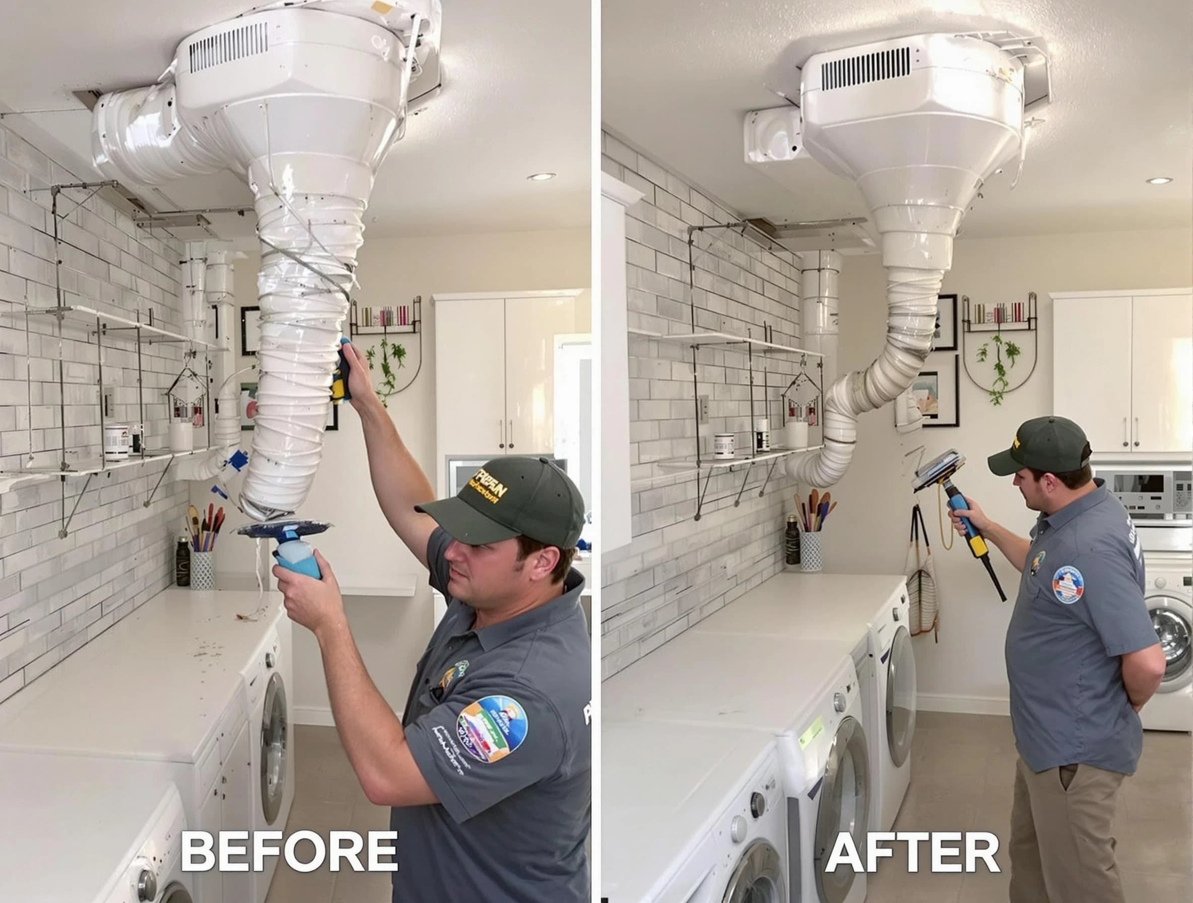 Professional dryer exhaust vent cleaning by Newcastle Dryer Vent Cleaning in Newcastle