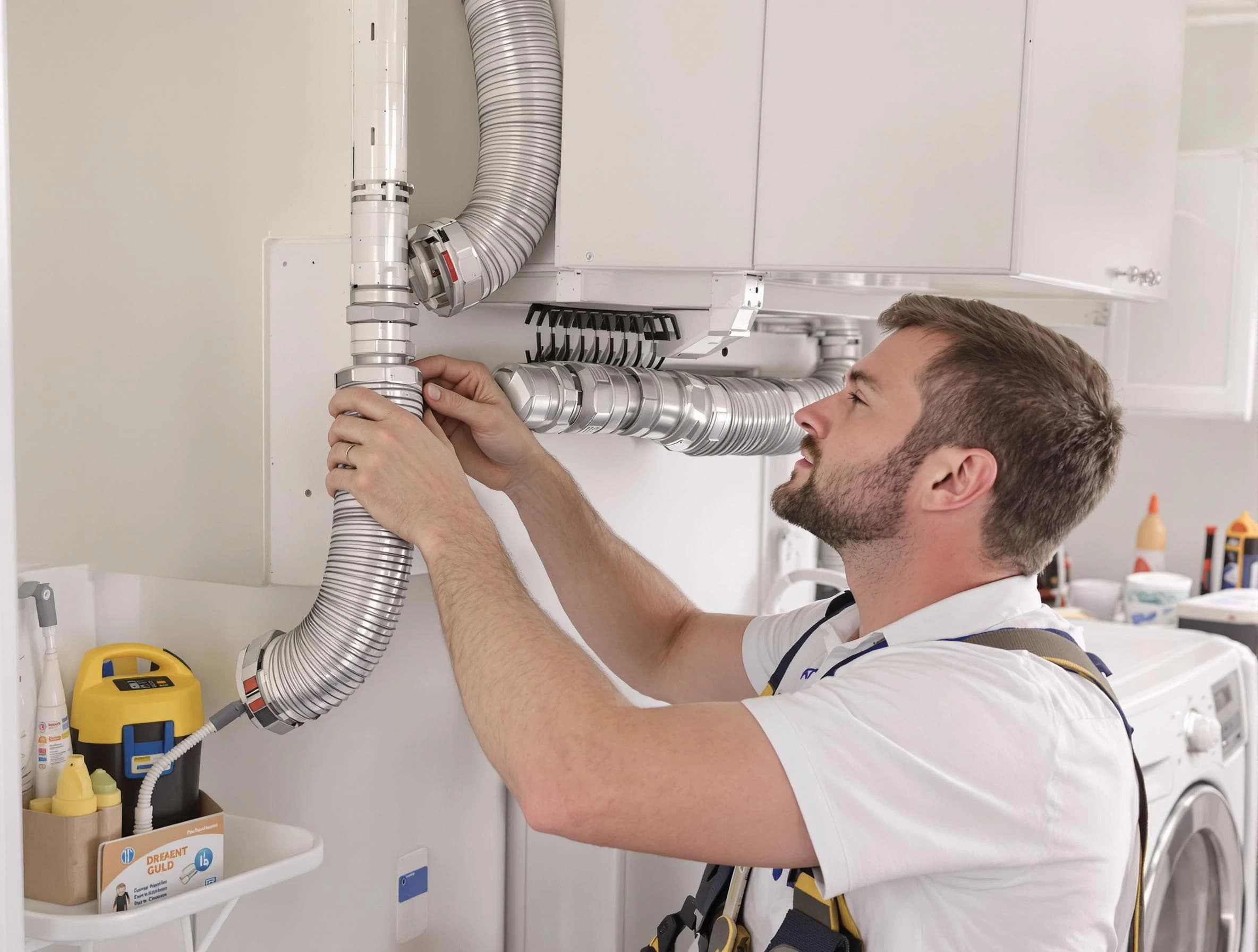 Professional dryer vent repair and installation by Newcastle Dryer Vent Cleaning in Newcastle