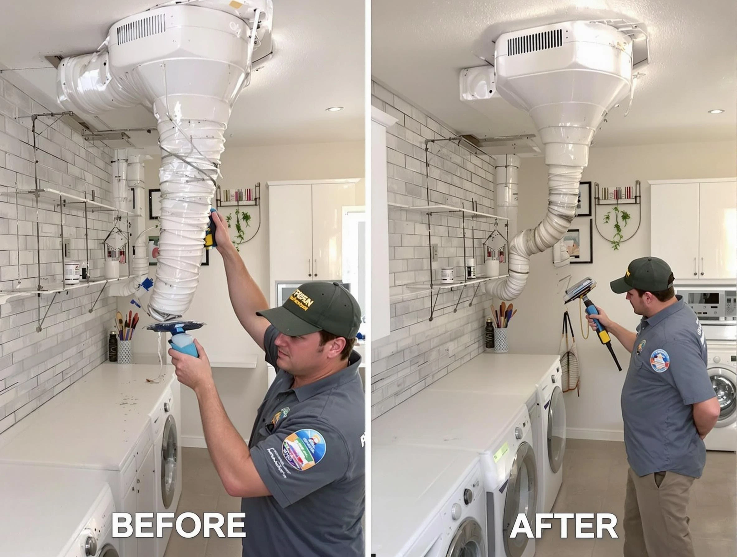Professional dryer exhaust vent cleaning by Newcastle Dryer Vent Cleaning in Newcastle