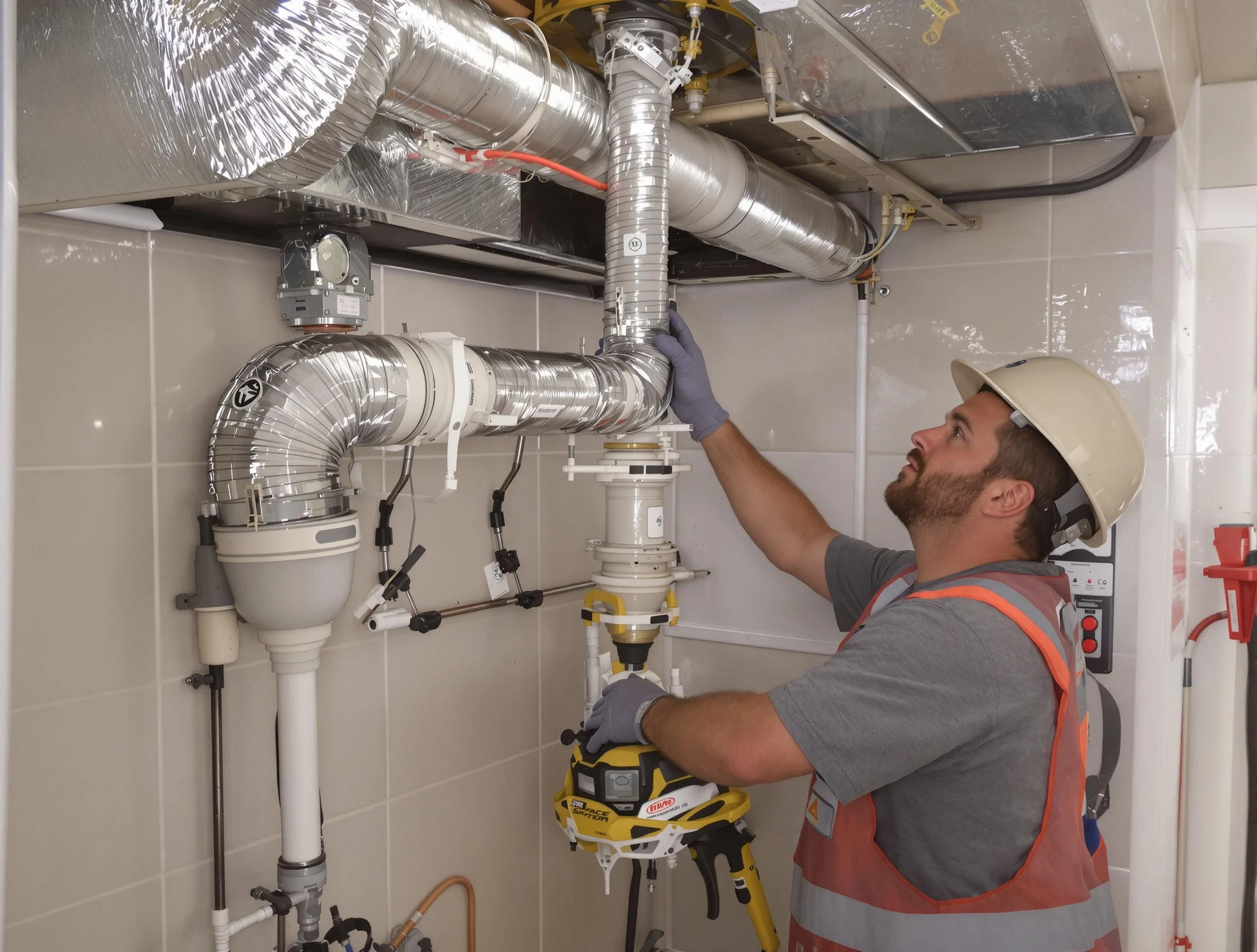 Newcastle Dryer Vent Cleaning expert performing professional dryer vent repair and installation in Newcastle